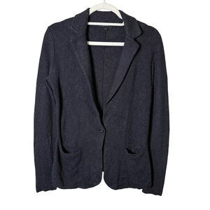 RW&CO. Charcoal Black Knit Blazer Cardigan Size XS Cozy Neutral Minimalist